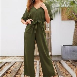Fall Green Jumpsuit
